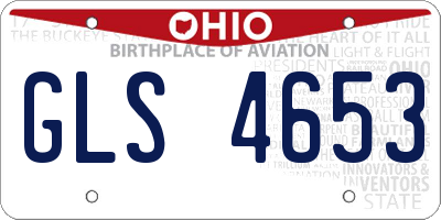 OH license plate GLS4653