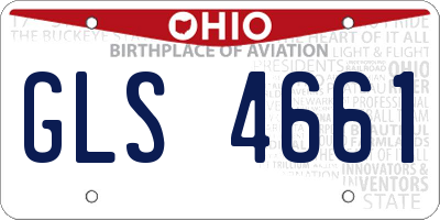 OH license plate GLS4661