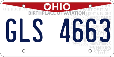 OH license plate GLS4663