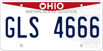 OH license plate GLS4666