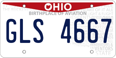 OH license plate GLS4667
