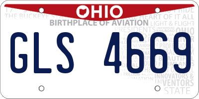 OH license plate GLS4669