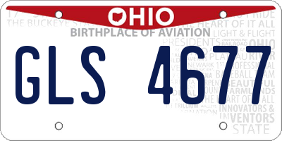 OH license plate GLS4677