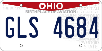 OH license plate GLS4684