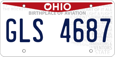 OH license plate GLS4687