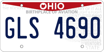 OH license plate GLS4690