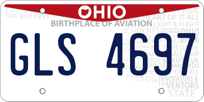 OH license plate GLS4697