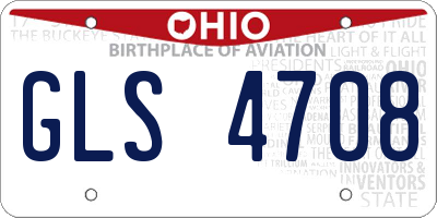 OH license plate GLS4708