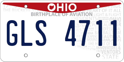 OH license plate GLS4711
