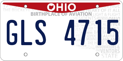 OH license plate GLS4715