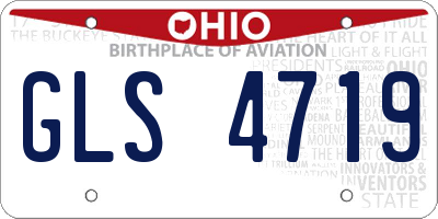 OH license plate GLS4719