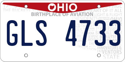 OH license plate GLS4733