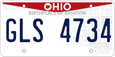 OH license plate GLS4734