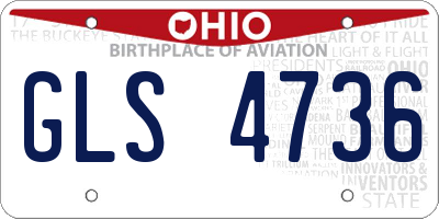 OH license plate GLS4736