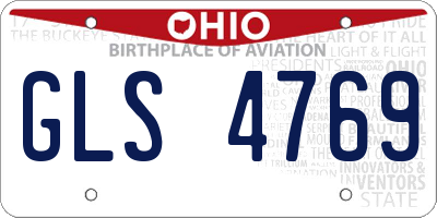 OH license plate GLS4769