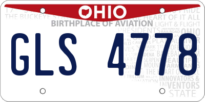 OH license plate GLS4778