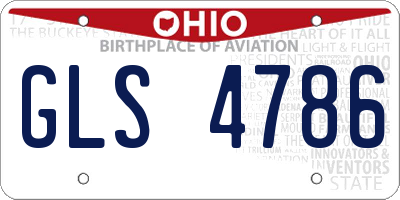 OH license plate GLS4786