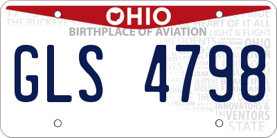 OH license plate GLS4798