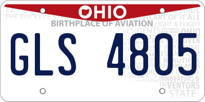 OH license plate GLS4805
