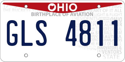 OH license plate GLS4811