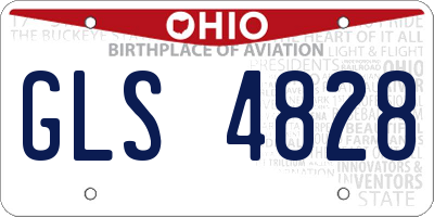 OH license plate GLS4828