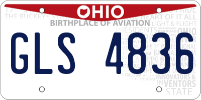 OH license plate GLS4836