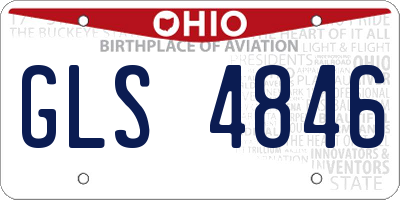 OH license plate GLS4846