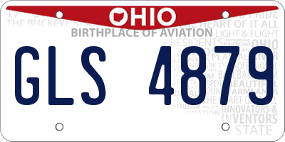 OH license plate GLS4879