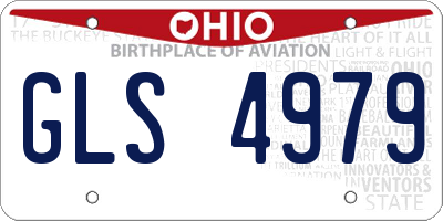 OH license plate GLS4979