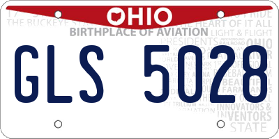 OH license plate GLS5028