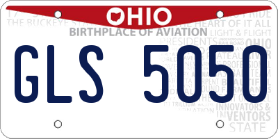 OH license plate GLS5050