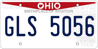 OH license plate GLS5056