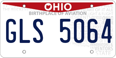 OH license plate GLS5064