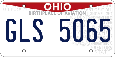 OH license plate GLS5065