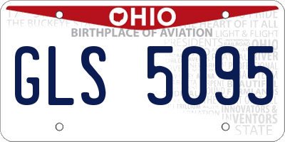 OH license plate GLS5095