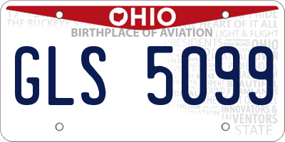 OH license plate GLS5099