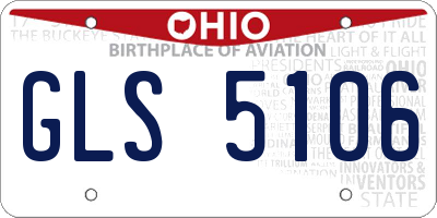 OH license plate GLS5106