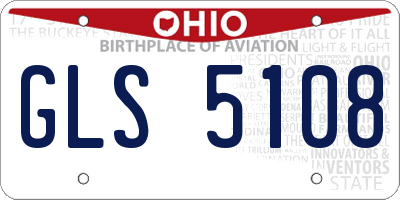 OH license plate GLS5108