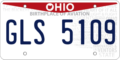 OH license plate GLS5109