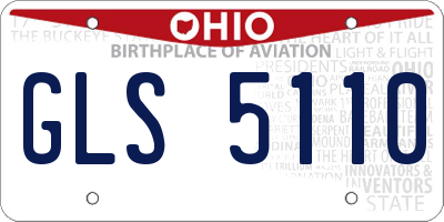OH license plate GLS5110