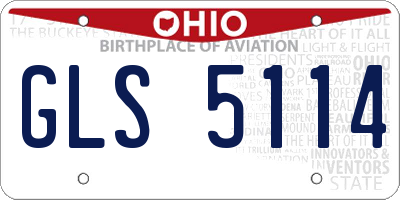 OH license plate GLS5114