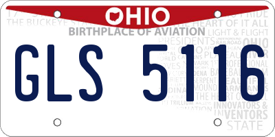 OH license plate GLS5116