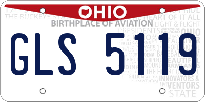OH license plate GLS5119