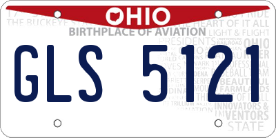 OH license plate GLS5121