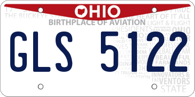 OH license plate GLS5122