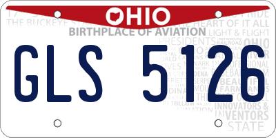 OH license plate GLS5126