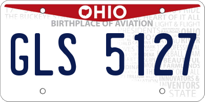 OH license plate GLS5127