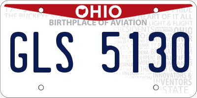 OH license plate GLS5130
