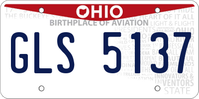 OH license plate GLS5137