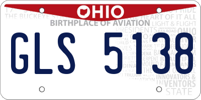 OH license plate GLS5138